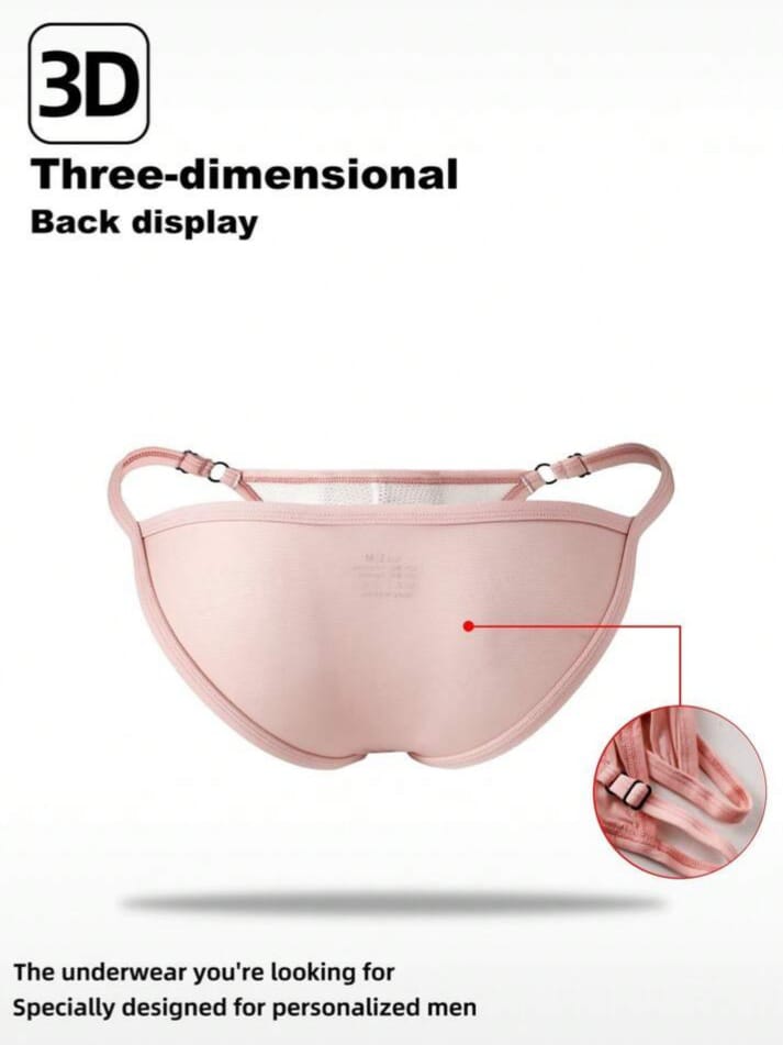 FANDY Men's Sexy Mesh Adjustable Thong Underwear